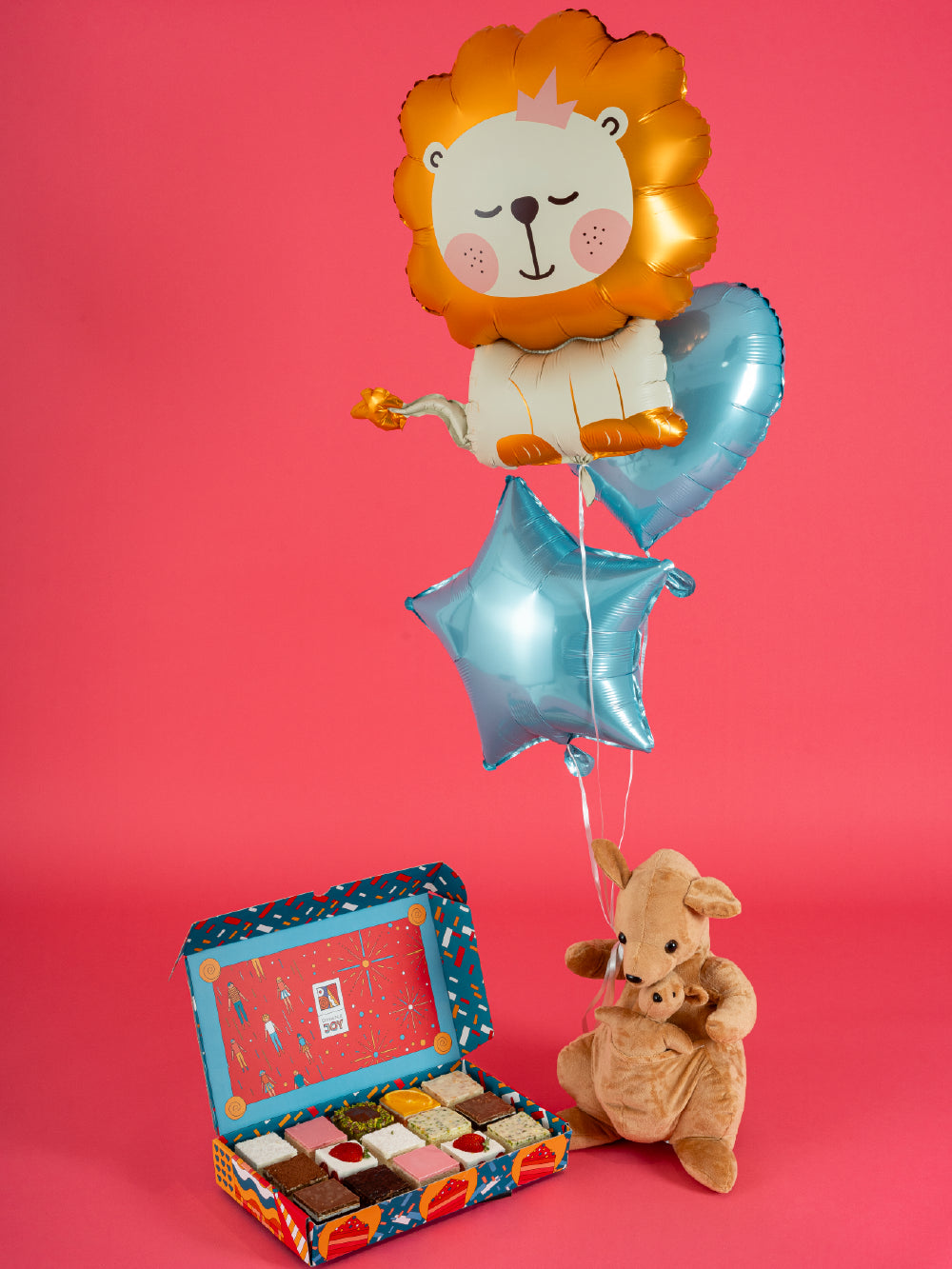 Joy Pasta, Peluş Kanguru, Uçan Balon Koleksiyonu Erkek Çocuk