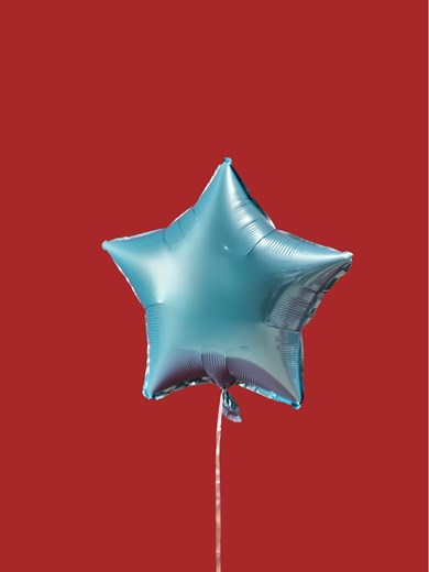 Uçan Balon Mavi Yıldız